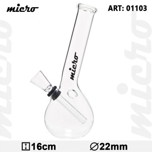 Bong de Vidro Hangover 16cm Ø22mm 01103 (Micro)