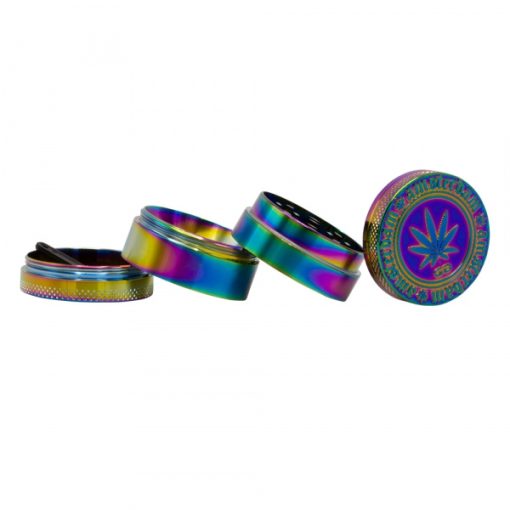 Grinder Aluminio "Rainbow" 4P 40mm (Grace Glass) - Image 2