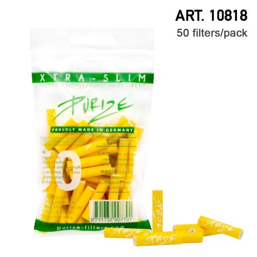 Filtros Xtra Slim 50 Amarelo (Purize)