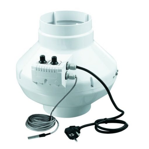Extractor VK 125 365 m3/h c/ Controlador de Potência e Temperatura (Vents)