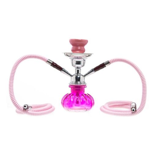 Cachimbo de Água "Mini Shisha" Rosa c/ 2 Saidas 06813PK