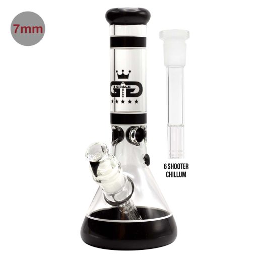 Bong de Vidro Beaker Series Black - GG02BK (Grace Glass) - Image 3
