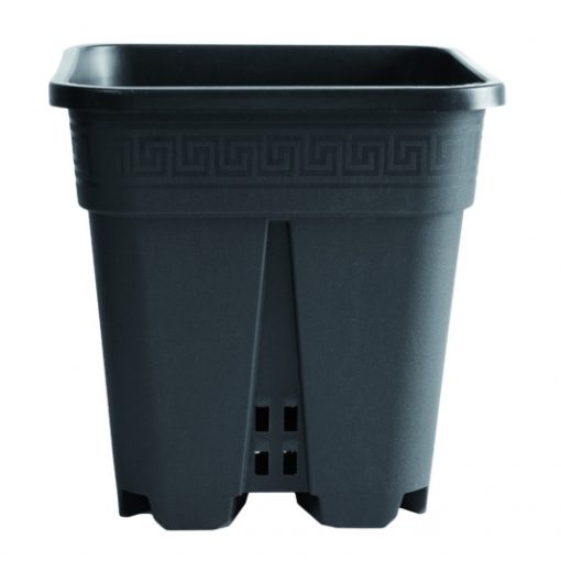 Vaso Quadrado Preto 30,5x30,5x31cm 16L (Super Vega)