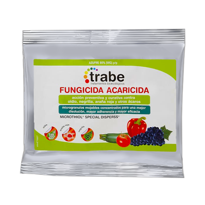 Fungicida Acaricida Azufre 50gr (Trabe)