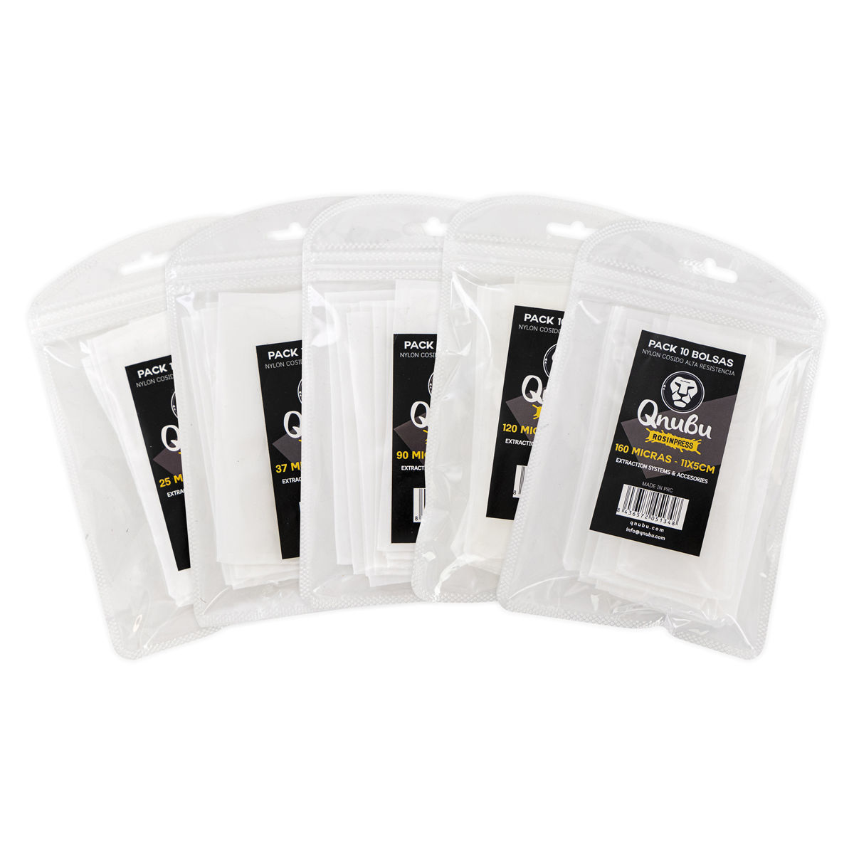 Bolsa Qnubu Rosin Press 15µm (11x5cm) Pack 10 unids