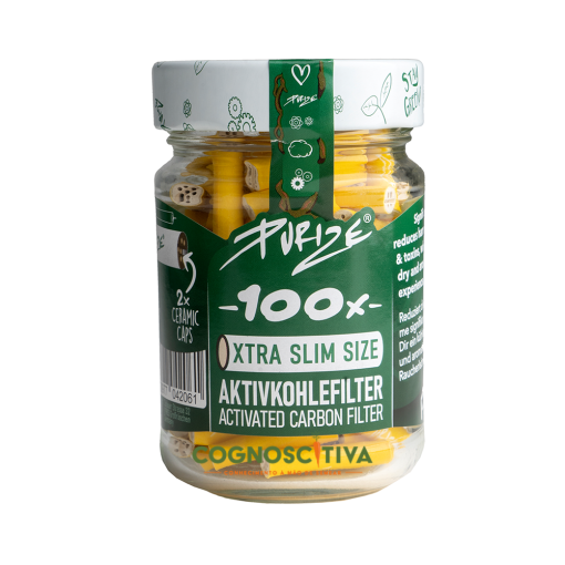 Filtros Xtra Slim 100 Amarelo (Purize)