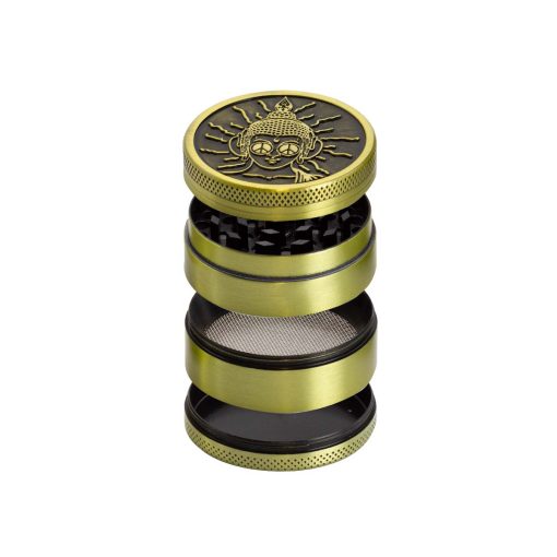 Grinder Metal 4P 50mm Peace Dourado DG524-1