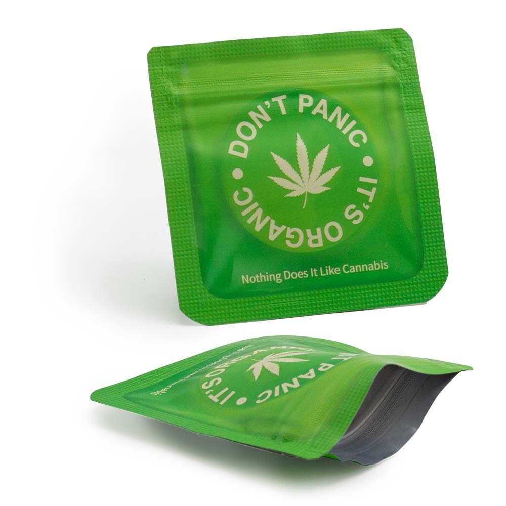 Sacos Herméticos Don't Panic Verde 64x64mm 10uni. (Amsterdam)