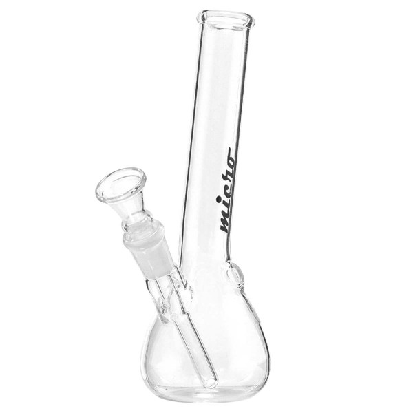 Bong de Vidro Liso 16cm Ø22mm 12mm 01102 (Micro)