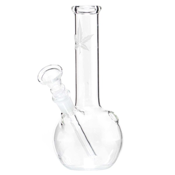 Bong de Vidro White Leaf - 02606