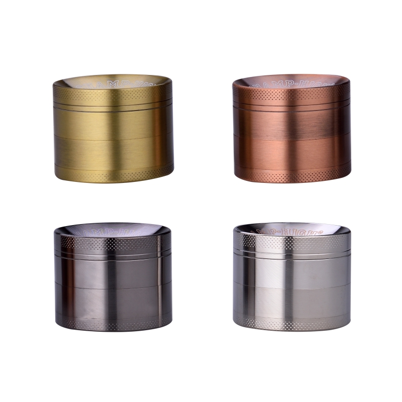 Grinder Aluminio Curvado Bronze, 4 Partes, 50mm (ChampHigh)