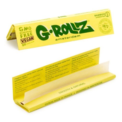 Mortalhas King Size Slim Bamboo Unbleached (G-ROLLZ)