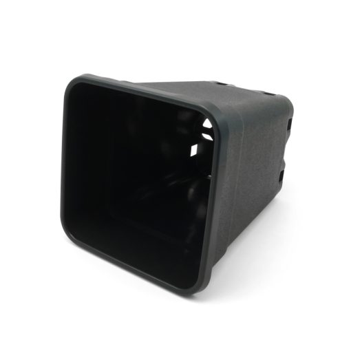 Vaso Quadrado Preto 18x18x23 (5L) (Pure Factory)