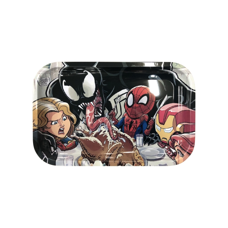 Bandeja de Metal Comida Superheroes  27,5x17,5cm
