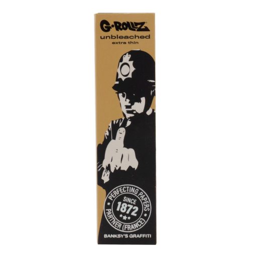 Mortalhas KS Slim Banksy's Graffiti "Rude Copper" Unbleached  c/ Filtros (G-ROLLZ) - Image 2