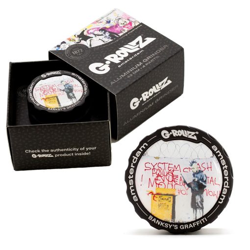 Grinder Alumínio 4 Partes Banksy’s Graffiti “IEAK Punk” (G-Rollz)