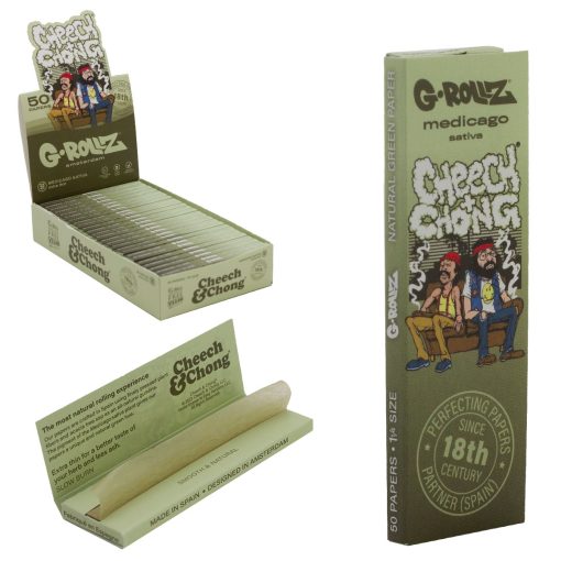 Mortalhas ¼ Cheech & Chong Couch Medicago Sativa Extra Thin (G-ROLLZ) - Image 2