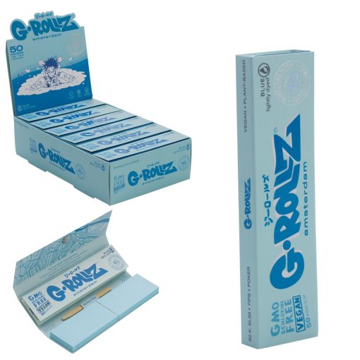 Mortalhas KS Slim Lightly Dyed Blue c/ Filtros (G-ROLLZ) - Image 4