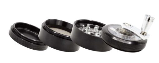 Grinder de Metal Moinho 4P 63mm Preto Amsterdam - Image 3
