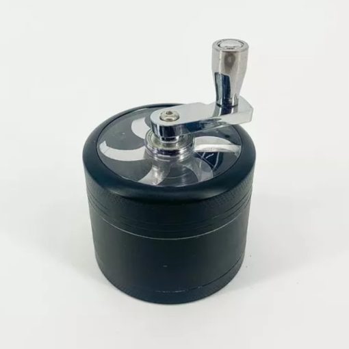 Grinder de Metal Moinho 4P 63mm Preto Amsterdam