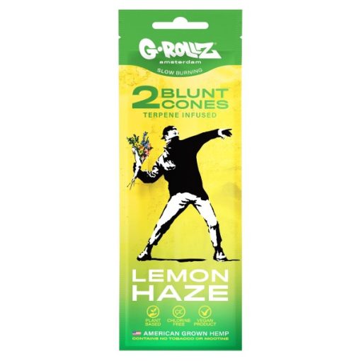 Blunt Cones Banksy´s Graffiti "Lemon Haze" Terpene Infused 2 uni (G-ROLLZ) - Image 3