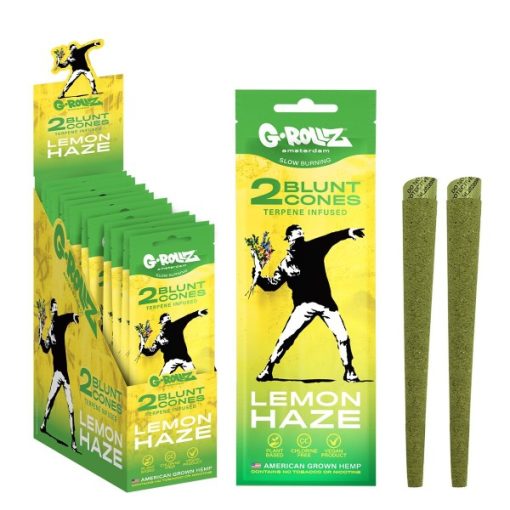Blunt Cones Banksy´s Graffiti "Lemon Haze" Terpene Infused 2 uni (G-ROLLZ)