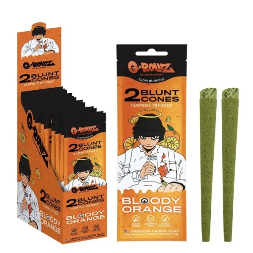 Blunt Cones "Bloody Orange" Terpene Infused 2 uni (G-ROLLZ)