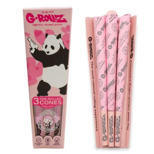 Cone Pré Enrolado Panda Thug For Life Pink 3 KS Pack (G-ROLLZ) - Image 2