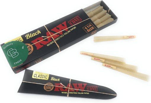Cone Black 1/4 20 Pack (RAW) - Image 2
