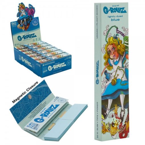 Mortalhas KS Slim Dunkees Alice Blue c/ Filtros (G-ROLLZ)