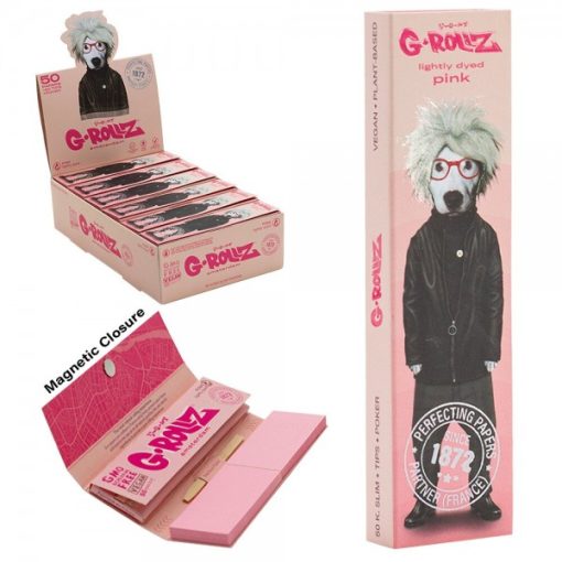 Mortalhas KS Slim Pets Rock Soup Pink c/filtros (G-ROLLZ)