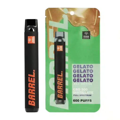 Vaporizador Barrel GELATO Full-Spectrum - 600 Puffs CBD