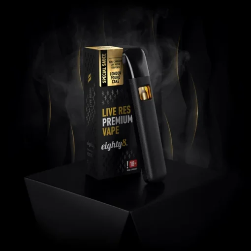 Vaporizador CBD 45% Eighty8 London Pound Cake - Live Resin 0.5ml