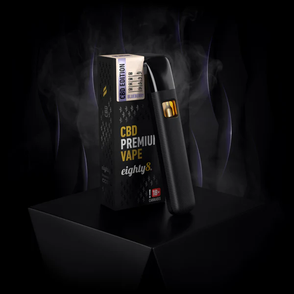 Vaporizador CBD 45% Eighty8 Mirtilo - Terpenos Naturais 1ml