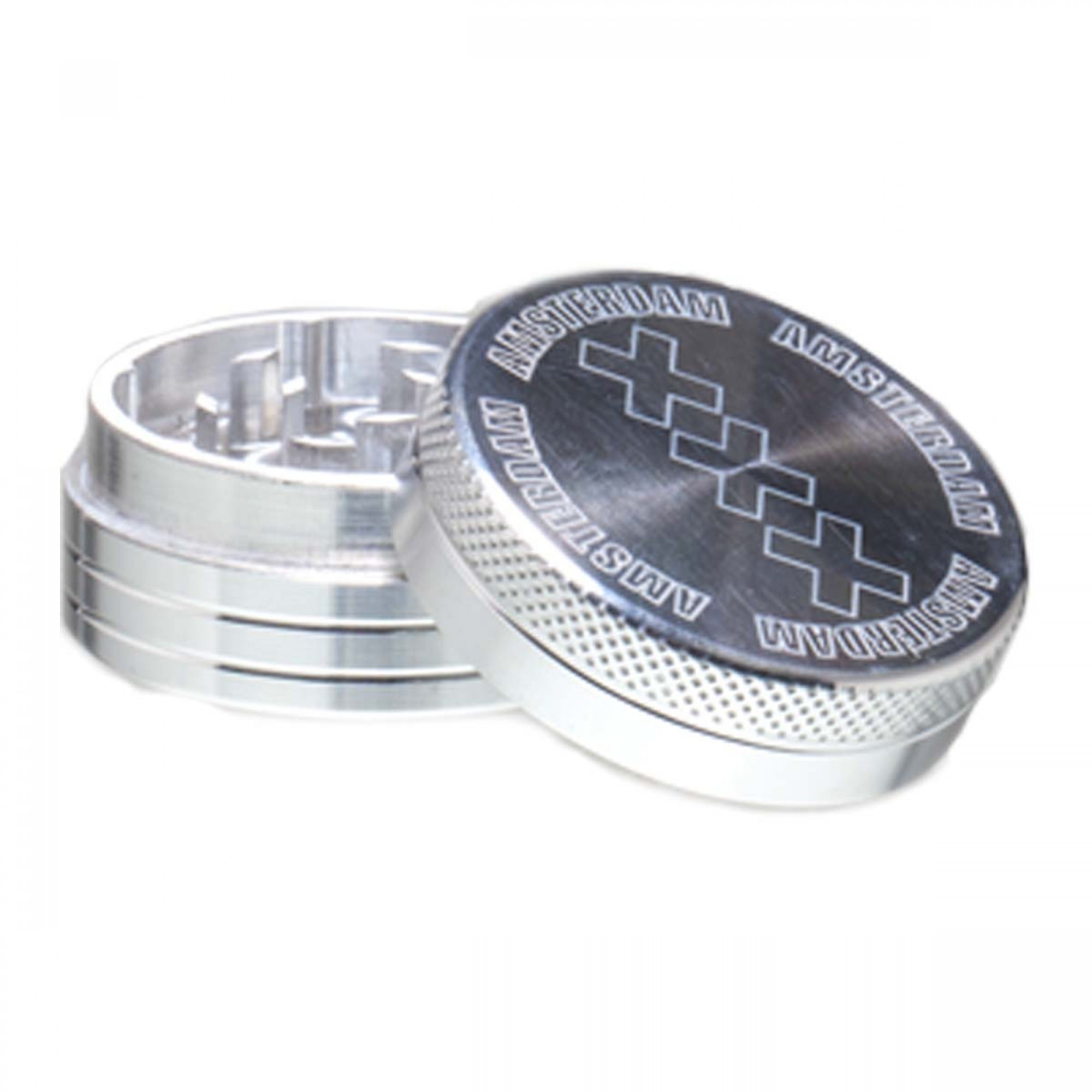 Grinder Amsterdam 2p 40mm Silver