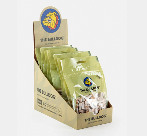 Filtros Bulldog Biodegradáveis 6 x 15 mm 120 unids