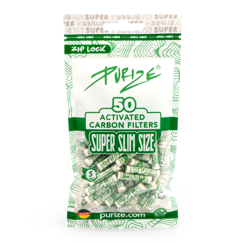 Filtros Purize Super Slim Size 5 mm  Branco 50 unidades