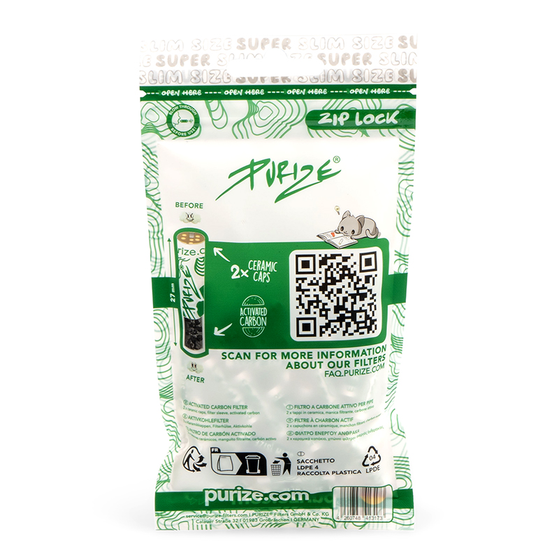 Alternative view of Filtros Purize Super Slim Size 5 mm  Branco 50 unidades