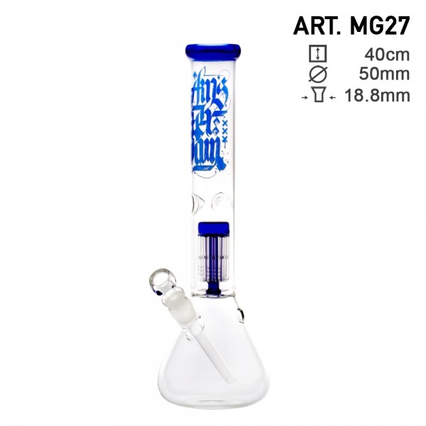 Bong de vidro Amsterdam C/ Percolador 8 braços H: 40 Ø: 50 mm SG: 18.8 mm MG27