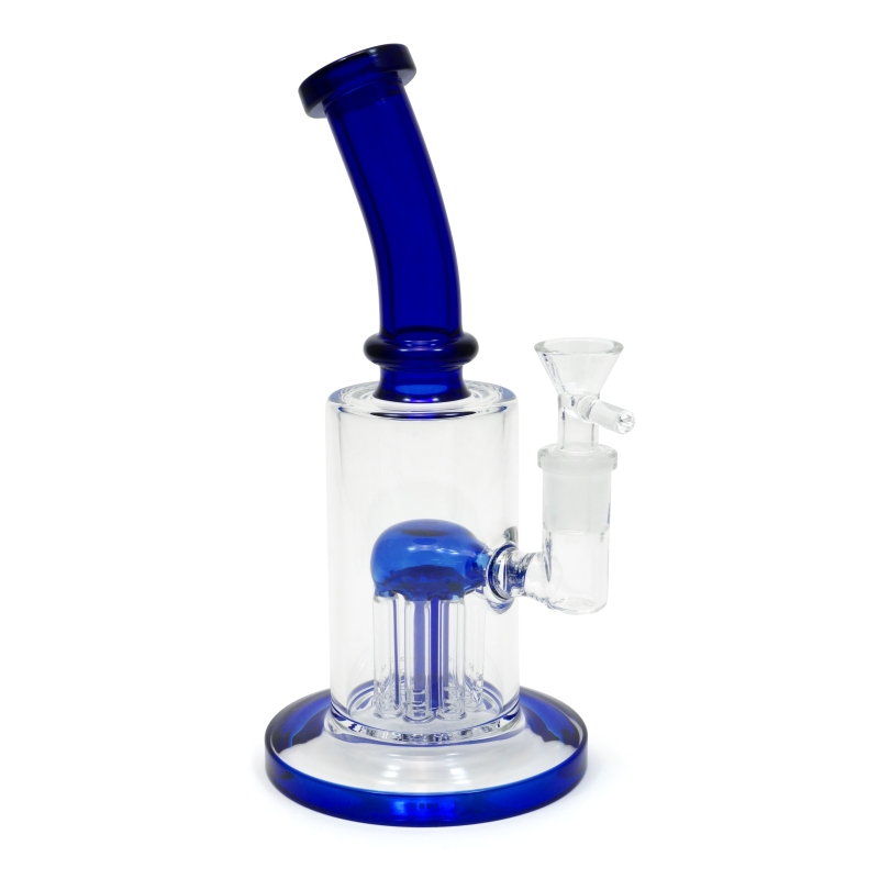 Bong de Cristal 18 cm Bubbler Drum com Percolador Medusa