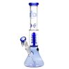 Bong de vidro Grace Glass Percolador Espiral 34.5 cm SG: 18.8 mm 5 mm AZUL G2001BL 2