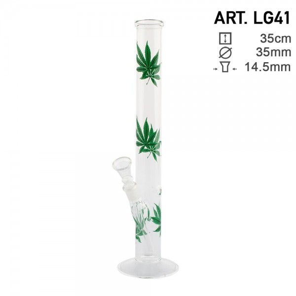 Bong de vidro Greenline H: 35 cm  Ø 35 mm LG41