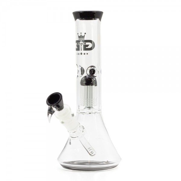 Bong de Vidro Grace Glass  Percolador H: 27.5 cm  SG:18.8 / 14.4 mm  USG114BK